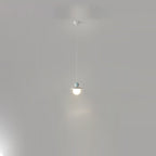 Contemporary Nordic Iron PE Ball LED Pendant Light For Bedroom