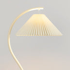 Modern Minimalist Pleated Fabric Iron 1-Light Standing Floor Lamp For Living Room Lumendat