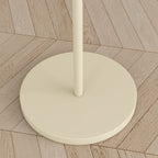 Modern Minimalist Pleated Fabric Iron 1-Light Standing Floor Lamp For Living Room Lumendat