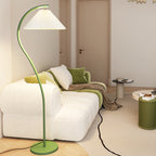 Modern Minimalist Pleated Fabric Iron 1-Light Standing Floor Lamp For Living Room Lumendat