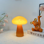 Contemporary Nordic Mushroom Shape Glass USB LED Table Lamp For Bedroom Lumendat