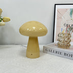 Contemporary Nordic Mushroom Shape Glass USB LED Table Lamp For Bedroom Lumendat
