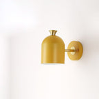 Contemporary Nordic Macaron Cone Cup Shape Glass Ball Iron Aluminum 1-Light Wall Sconce Lamp For Living Room