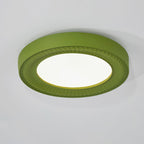Traditional French Round Carving Resin Iron Acrylic LED Flush Mount Ceiling Light For Bedroom Lumendat