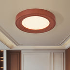 Traditional French Round Carving Resin Iron Acrylic LED Flush Mount Ceiling Light For Bedroom Lumendat