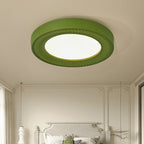 Traditional French Round Carving Resin Iron Acrylic LED Flush Mount Ceiling Light For Bedroom Lumendat