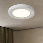 Traditional French Round Carving Resin Iron Acrylic LED Flush Mount Ceiling Light For Bedroom Lumendat