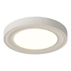 Traditional French Round Carving Resin Iron Acrylic LED Flush Mount Ceiling Light For Bedroom Lumendat