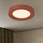 Traditional French Round Carving Resin Iron Acrylic LED Flush Mount Ceiling Light For Bedroom Lumendat