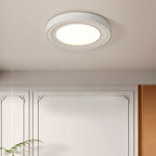 Traditional French Round Carving Resin Iron Acrylic LED Flush Mount Ceiling Light For Bedroom Lumendat
