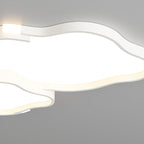 Contemporary Nordic Iron Acrylic Square Cloud Shade LED Flush Mount Ceiling Light For Living Room