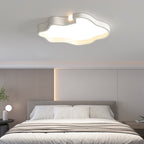 Contemporary Nordic Iron Acrylic Square Cloud Shade LED Flush Mount Ceiling Light For Living Room