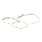 Contemporary Nordic Iron Acrylic Square Cloud Shade LED Flush Mount Ceiling Light For Living Room