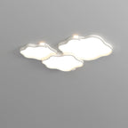 Contemporary Nordic Iron Acrylic Square Cloud Shade LED Flush Mount Ceiling Light For Living Room