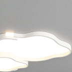 Contemporary Nordic Iron Acrylic Square Cloud Shade LED Flush Mount Ceiling Light For Living Room