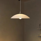 Modern Luxury Ribbed Dome Hardware Glass 1-Light Pendant Light For Bedroom