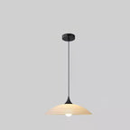 Modern Luxury Ribbed Dome Hardware Glass 1-Light Pendant Light For Bedroom
