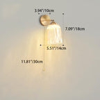 Traditional French Pull Switch Rotatable Dome Half Pleated Glass Shade Iron 1-Light Wall Sconce Lamp For Living Room