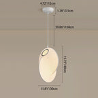 Contemporary Creative Round Ball Lanterns Iron Imitation Silk 1/3-Light Pendant Light For Living Room