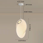 Contemporary Creative Round Ball Lanterns Iron Imitation Silk 1/3-Light Pendant Light For Living Room