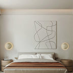 Modern Minimalist Iron Round Ambiance LED Wall Sconce Lamp For Living Room