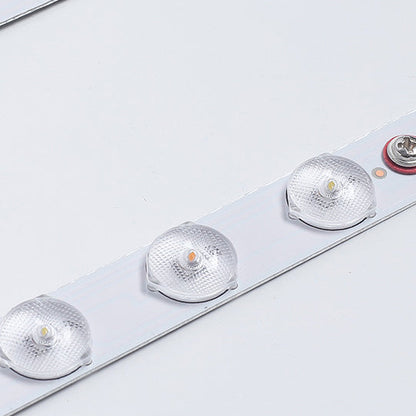 Modern Simplicity Iron Acrylic Square Round Petal LED Flush Mount Ceiling Light For Bedroom