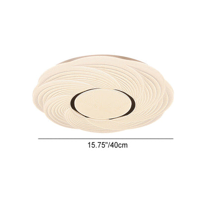 Modern Simplicity Iron Acrylic Square Round Petal LED Flush Mount Ceiling Light For Bedroom