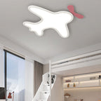 Lumendat Contemporary Creative Kids Cartoon Airplane Bear Iron Aluminum Acrylic LED Flush Mount Ceiling For Bedroom Lumendat