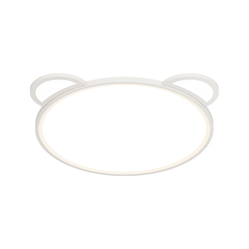 Lumendat Contemporary Creative Kids Cartoon Airplane Bear Iron Aluminum Acrylic LED Flush Mount Ceiling For Bedroom Lumendat