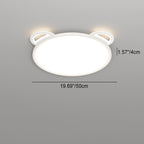 Lumendat Contemporary Creative Kids Cartoon Airplane Bear Iron Aluminum Acrylic LED Flush Mount Ceiling For Bedroom Lumendat