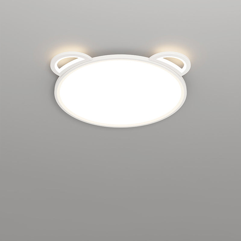 Lumendat Contemporary Creative Kids Cartoon Airplane Bear Iron Aluminum Acrylic LED Flush Mount Ceiling For Bedroom Lumendat