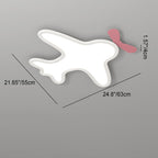 Lumendat Contemporary Creative Kids Cartoon Airplane Bear Iron Aluminum Acrylic LED Flush Mount Ceiling For Bedroom Lumendat
