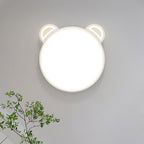 Lumendat Contemporary Creative Kids Cartoon Airplane Bear Iron Aluminum Acrylic LED Flush Mount Ceiling For Bedroom Lumendat