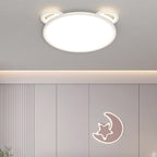 Lumendat Contemporary Creative Kids Cartoon Airplane Bear Iron Aluminum Acrylic LED Flush Mount Ceiling For Bedroom Lumendat
