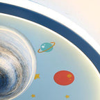 Lumendat Contemporary Creative Cartoon Kids Space Astronaut Resin Iron Acrylic LED Flush Mount Lighting For Bedroom Lumendat