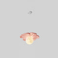Contemporary Creative Flower Ball Resin Iron 1-Light Pendant Light For Living Room