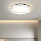 Modern Minimalist Round Square Rectangular Iron PVC LED Flush Mount Ceiling Light For Bedroom Lumendat