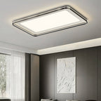 Modern Minimalist Round Square Rectangular Iron PVC LED Flush Mount Ceiling Light For Bedroom Lumendat