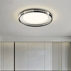 Modern Minimalist Round Square Rectangular Iron PVC LED Flush Mount Ceiling Light For Bedroom Lumendat
