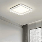 Modern Minimalist Round Square Rectangular Iron PVC LED Flush Mount Ceiling Light For Bedroom Lumendat