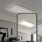 Modern Minimalist Round Square Rectangular Iron PVC LED Flush Mount Ceiling Light For Bedroom Lumendat