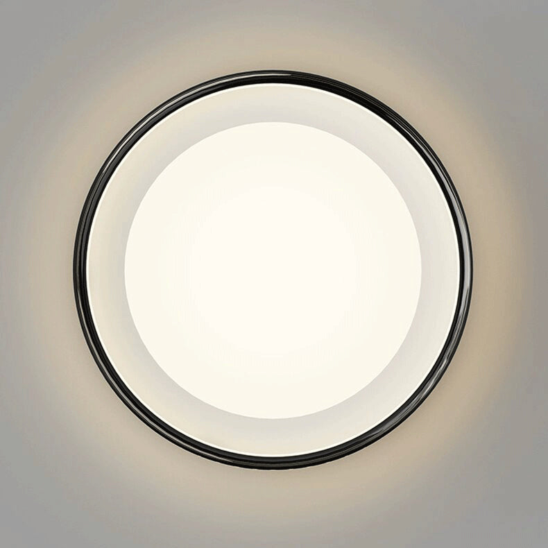 Modern Minimalist Round Square Rectangular Iron PVC LED Flush Mount Ceiling Light For Bedroom Lumendat
