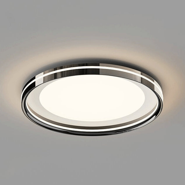 Modern Minimalist Round Square Rectangular Iron PVC LED Flush Mount Ceiling Light For Bedroom Lumendat
