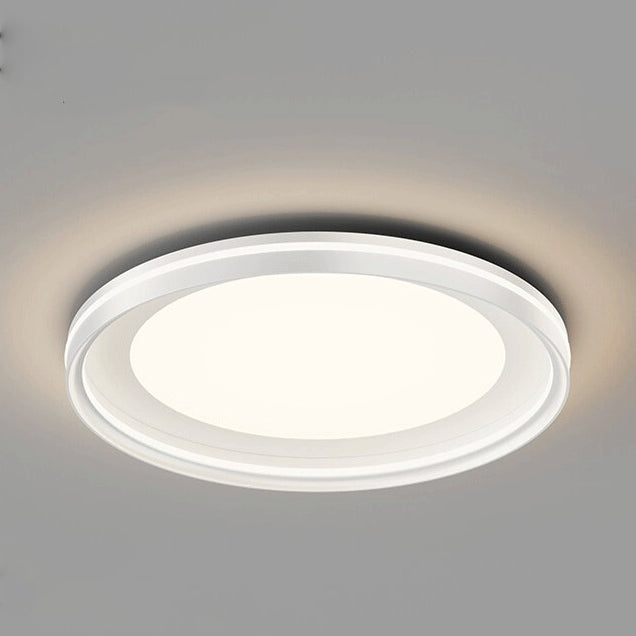 Modern Minimalist Round Square Rectangular Iron PVC LED Flush Mount Ceiling Light For Bedroom Lumendat