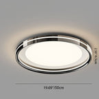 Modern Minimalist Round Square Rectangular Iron PVC LED Flush Mount Ceiling Light For Bedroom Lumendat