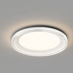 Modern Minimalist Round Square Rectangular Iron PVC LED Flush Mount Ceiling Light For Bedroom Lumendat