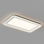 Modern Minimalist Round Square Rectangular Iron PVC LED Flush Mount Ceiling Light For Bedroom Lumendat