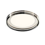 Modern Minimalist Round Square Rectangular Iron PVC LED Flush Mount Ceiling Light For Bedroom Lumendat