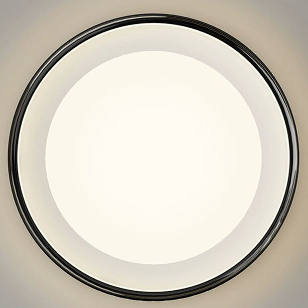 Modern Minimalist Round Square Rectangular Iron PVC LED Flush Mount Ceiling Light For Bedroom Lumendat