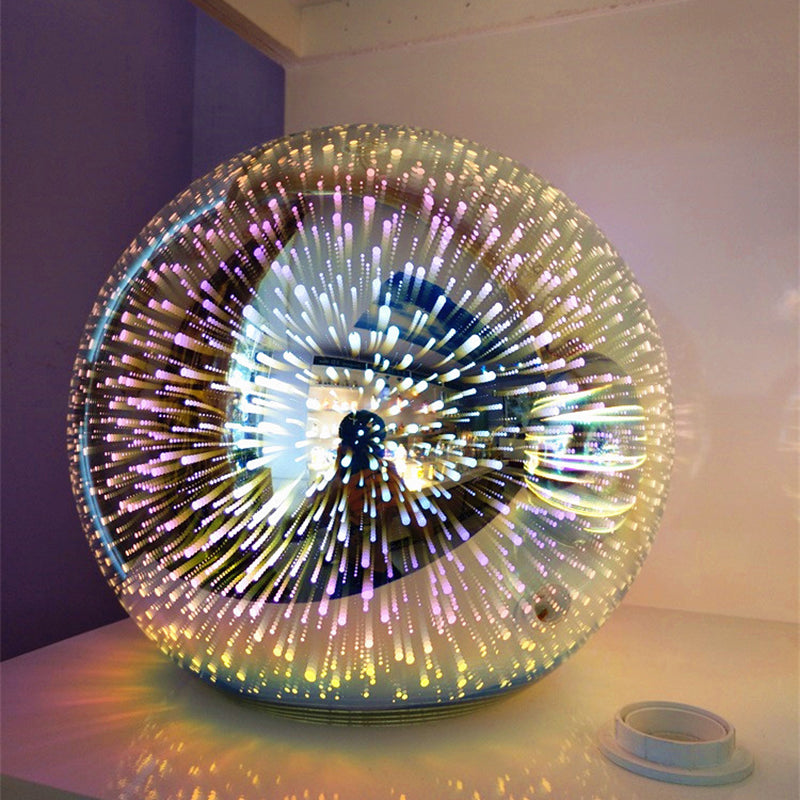 Modern Art Deco Disco 3d Firework Glass Ball Iron 1-light Pendant Light for Living Room BulbSquare